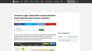 Freenet-Login: Anmelden und kostenlose Email-Adresse bei Freenet ...