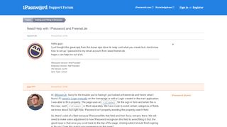 Need Help with 1Password and Freenet.de — 1Password Forum