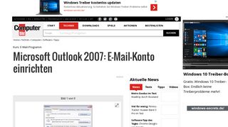 Microsoft Outlook 2007: E-Mail-Konto einrichten - Bilder ...