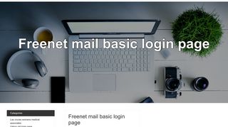 Freenet mail basic login page.