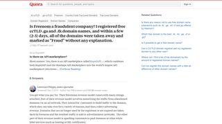 Is Freenom a fraudulent company? I registered free ccTLD .ga and ...