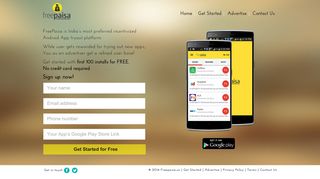 Freepaisa.co - Now earn to tryout new android apps | Freepaisa