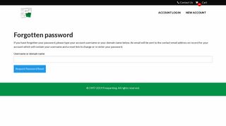 Forgotten your password? - FREEPARKING | Account Manager