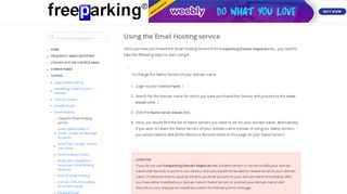 Using the Email Hosting service | KnowledgeBase - Control Panel Login