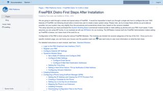 FreePBX Distro First Steps After Installation - PBX Platforms ...