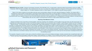 Default Username and Password - Installation - FreePBX Community ...