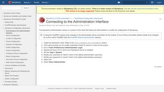 Connecting to the Administration Interface - iSymphony v2.8 ...