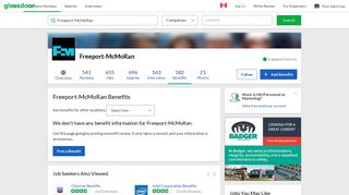 Freeport-McMoRan Employee Benefits and Perks | Glassdoor.ca
