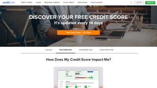Free Credit Score - No Credit Card Required | Credit.com