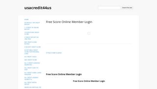 Free Score Online Member Login - usacredit44us - Google Sites