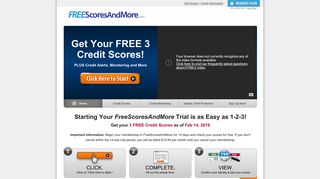 FreeScoresAndMore.com: Free Credit Scores | 3 Credit Bureaus