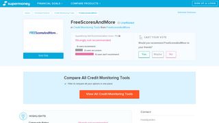 FreeScoresAndMore Reviews - Credit Monitoring Tools - SuperMoney