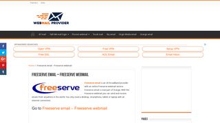 Go to Freeserve email - Freeserve webmail login & settings