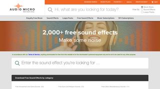 Download Free Sound Effects - AudioMicro
