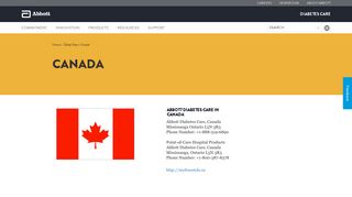 Canada | Worldwide Locations | Abbott Diabetes Care Division