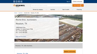 Houston, TX, USA Auction Site | Ritchie Bros. Auctioneers