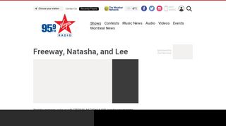 Freeway, Natasha, and Lee - iHeartRadio.ca