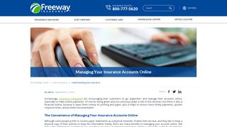 Managing Your Insurance Accounts Online | Freeway Insurance