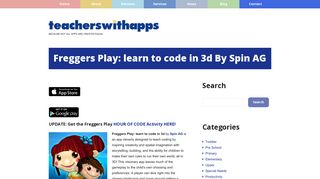 Freggers Play: learn to code in 3d By Spin AG - Teachers With Apps