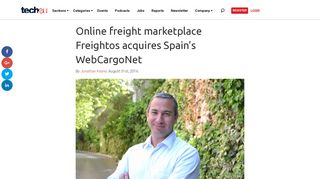 Online freight marketplace Freightos acquires Spain's WebCargoNet