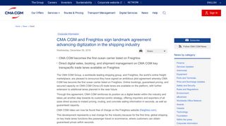 CMA CGM and Freightos sign landmark agreement advancing ...