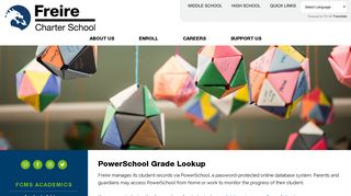PowerSchool Grade Lookup - Freire Charter School