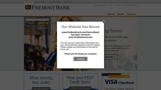 Fremont Bank Personal Credit Card, First Bankcard, a division of First ...
