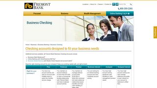 Business Checking Account CA Bay Area | Fremont Bank