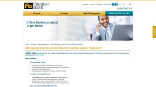 Business Online Banking Upgrade | CA Bank | Fremont Bank