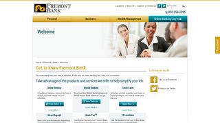 Welcome | Personal Banking | Fremont Bank