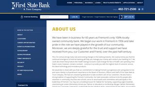 About - First State Bank & Trust Company