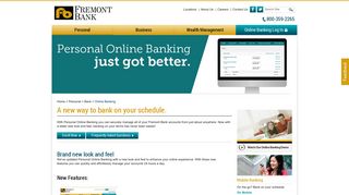 Personal Online Banking Services | Bay Area CA Bank | Fremont Bank