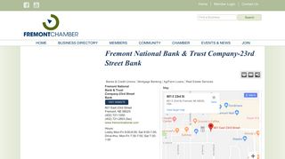 Fremont National Bank & Trust Company-23rd Street Bank | Banks ...
