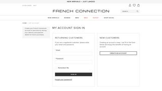 French Connection Account Login