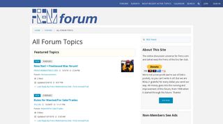 Frenz Forum: All Forum Topics