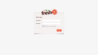 Fresh20 | Login