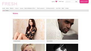 Models | Fresh Agents | Commercial Modelling Agency