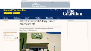 Why Tesco's Fresh & Easy turned Americans off | Business | The ...