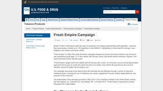 Fresh Empire Campaign - FDA