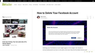 How to Delete Your Facebook Account - Lifehacker