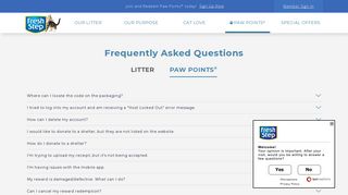 Paw Points Questions? | Fresh Step®