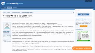 [Solved] Where Is My Dashboard | Fresh Store Builder Forum