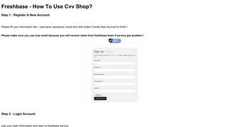 How to use freshbase.su - A Cvv Shop Online