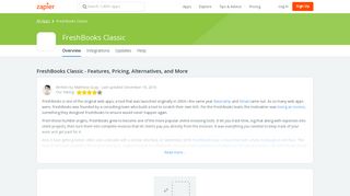 FreshBooks Classic - Features, Pricing, Alternatives, and More | Zapier