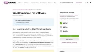 WooCommerce FreshBooks - WooCommerce