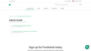 Admin Guide : Freshdesk