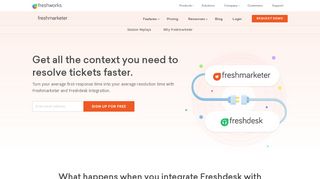 Freshdesk - Freshmarketer Integration | Sign up today - Freshworks