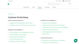 Customer Portal Setup : Freshdesk