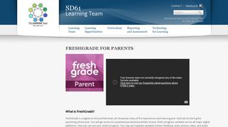 FreshGrade for Parents - Learning Team