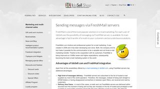 Sending messages via FreshMail servers